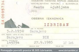 Slovenija neće više ništa da uradi za izbrisane