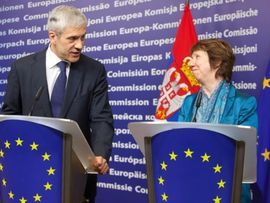 Tadić i Ešton očekuju status kandidata za Srbiju