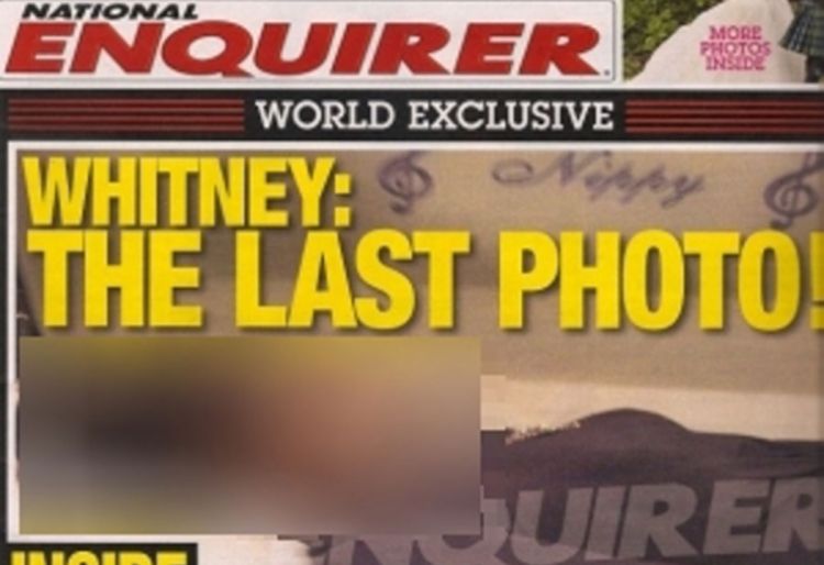 Tabloid na naslovnici objavio fotografiju leša Vitni Hjuston (FOTO)