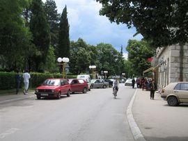 Bileća Teslina ulica u mraku