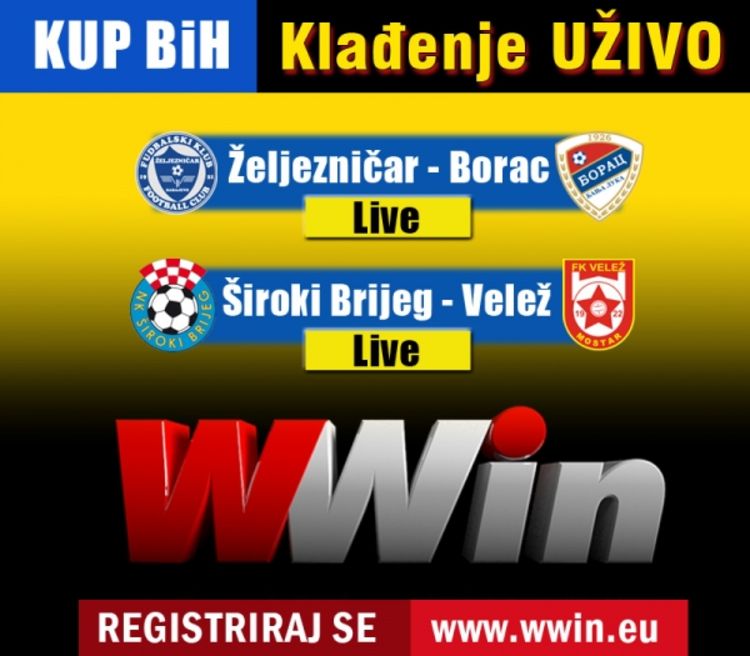 Klađenje uživo: Kup Bosne i Hercegovine