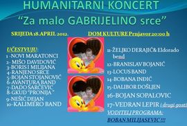 Koncert za sedmomjesečnu Gabrijelu
