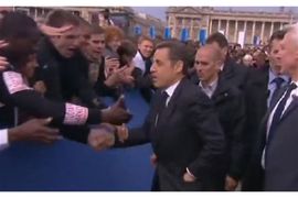 Sarkozi skinuo ručni sat da ga pristalice ne bi opljačkale