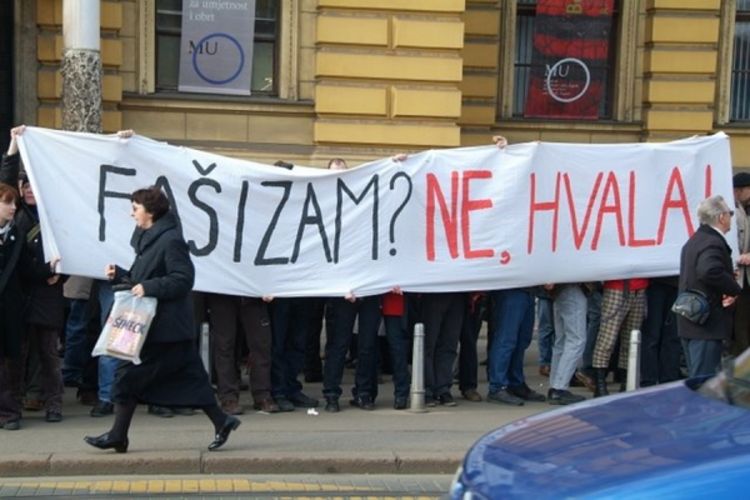Protest protiv međunarodnog skupa nacionalista u Zagrebu
