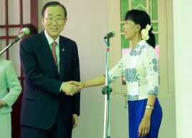 Ban Ki-mun pohvalio Aung San Su Ći