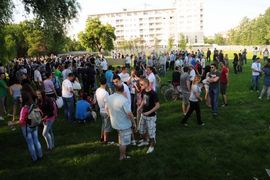 Ni kiša nije spriječila protest Banjalučana