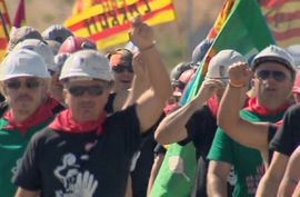 Sukobi na protestu rudara u Madridu