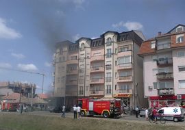 Bijeljina: Ugašen požar u zgradi u Ulici Dušana Baranina