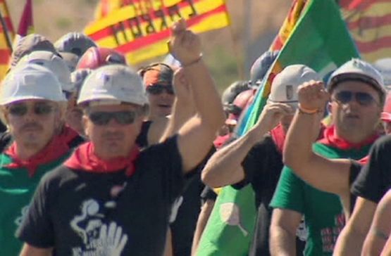 Sukobi na protestu rudara u Madridu