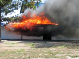  Požar na stadionu Radnika u Bijeljini