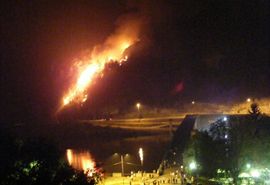 Ugašena vatra kod ćuprije, piroman uhapšen