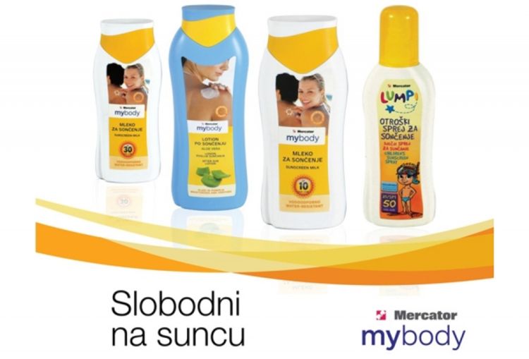 Slobodni na suncu uz Mercator proizvode za sunčanje