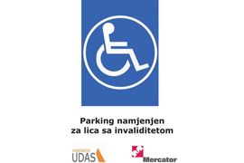 Mercator i UDAS zajedno u akciji Poštuj moje mjesto za parking