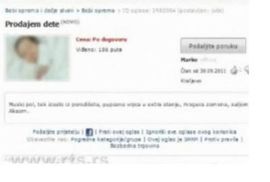 Prodavali bebu u oglasima?