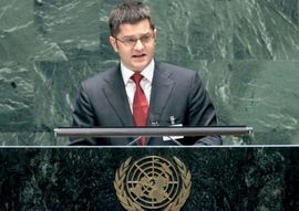 Prvo obraćanje Jeremića u UN: Generalna skupština garant mirovnih ...