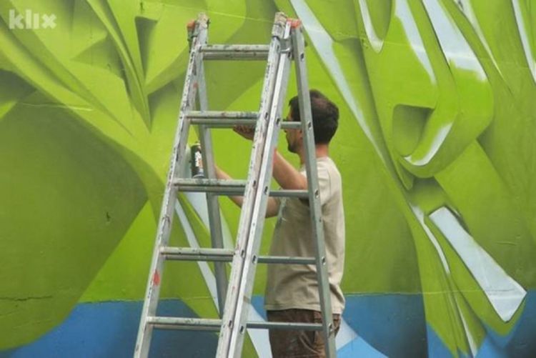 Memorijal Grafiti Jam - Flaster posvećen tragično nastradaloj Banjalučanki Tamari Cvetković