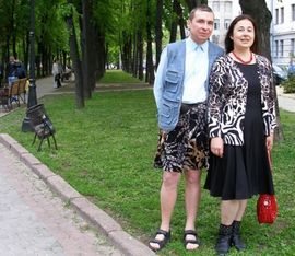 Suknjom se bori  za prava muškaraca