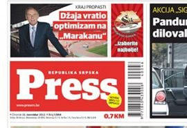 Dnevni list Press gasi se u Srbiji, ostaje u RS
