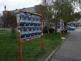 Plakati sa čestitkom krsne slave Radovanu Karadžiću