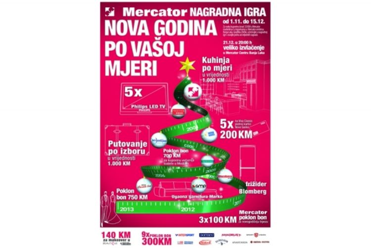 Nova godina po vašoj mjeri, nagradna igra "Mercatora"