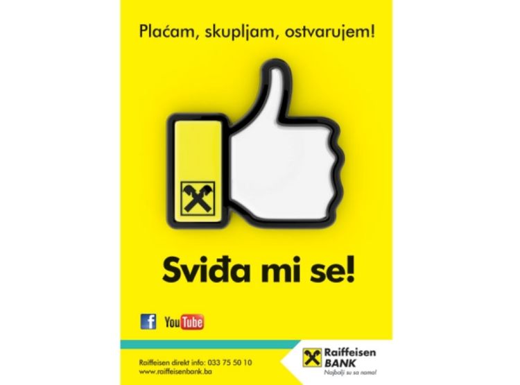 Raiffeisen sviđalice - nagrada za lojalnost klijenata