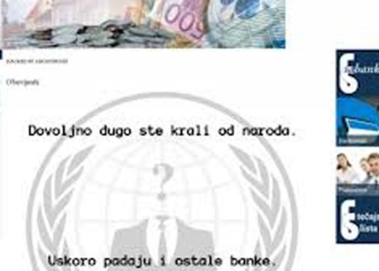 Anonimusi u akciji u Hrvatskoj, hakovana i Samoborska banka