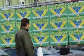 U Novom Sadu osvanuli plakati Vojvodina republika