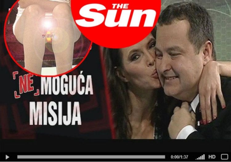 Dačić i voditeljka bez gaća stigli do britanskog tabloida The Sun