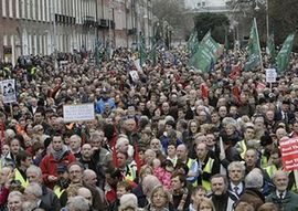 Sindikalci protestovali zbog pomaganja bankama