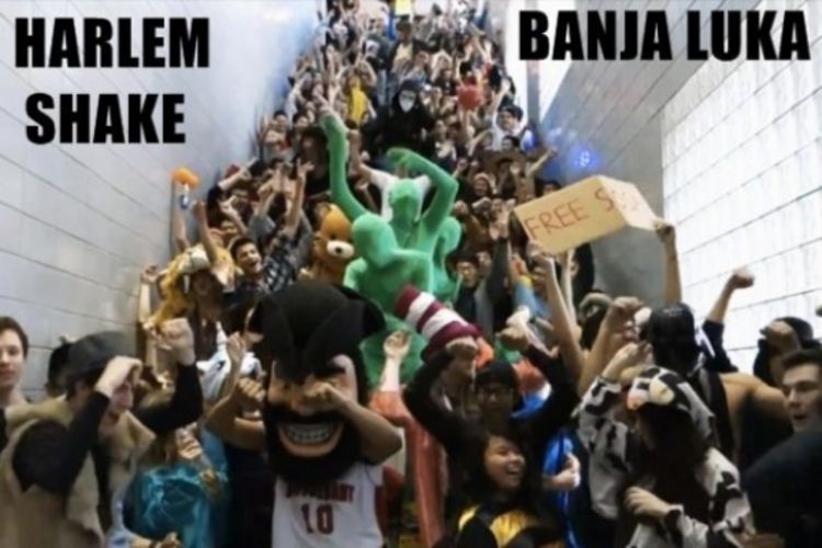 Pogledajte Harlem Shake u Banjaluci