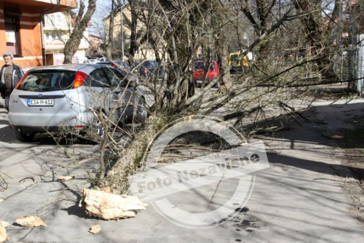U Banjaluci padala stabla i letjeli krovovi