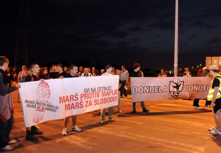 Marš protiv mafije u Crnoj Gori