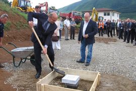 Kamen-temeljac za izgradnju fabrike peleta