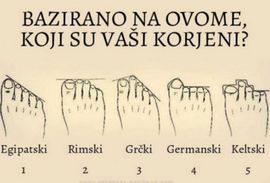 Otkrijte svoje porijeklo pogledom u svoja stopala