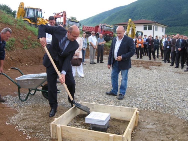Kamen-temeljac za izgradnju fabrike peleta