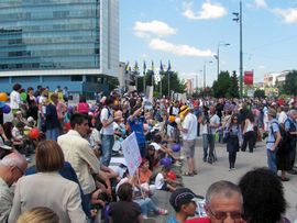 Protesti ispred zgrade institucija BiH