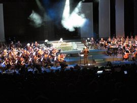 Radmanović na izvođenju spektakla Konstantinus Magnus