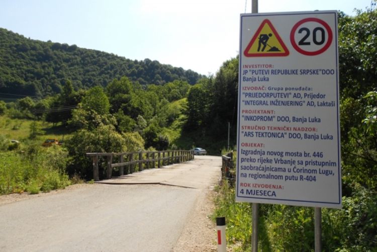 Počela izgradnja novog mosta u Ćorinom Lugu