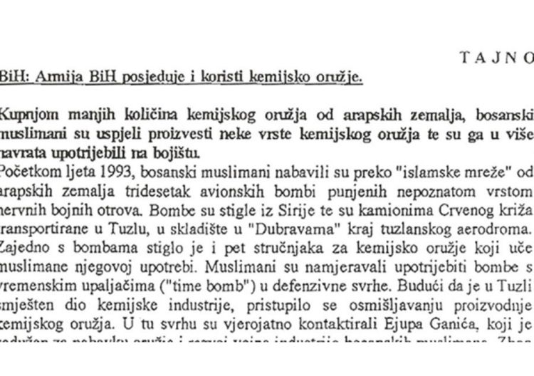 Hemijski bojni otrovi upotrebljavani protiv Srba