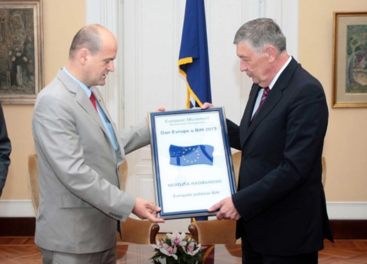 Radmanoviću priznanje evropski političar BiH 2013.