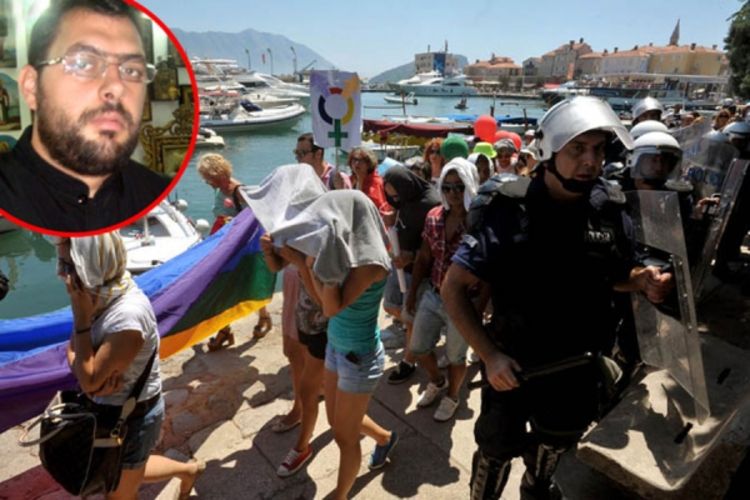 Pop osveštao trg u Budvi nakon Parade ponosa