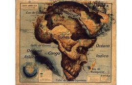 Geografska mapa podloga za remek-djelo