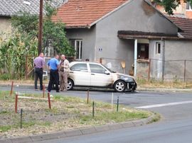 Zapaljen auto fudbalera u Prijedoru