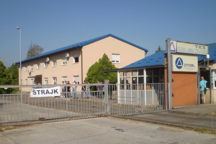 Radnici Dalekovoda iz Rudanke u štrajku
