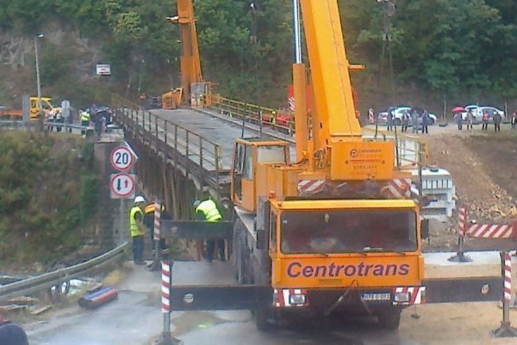 Uspješno premještena konstrukcija mosta u Karanovcu