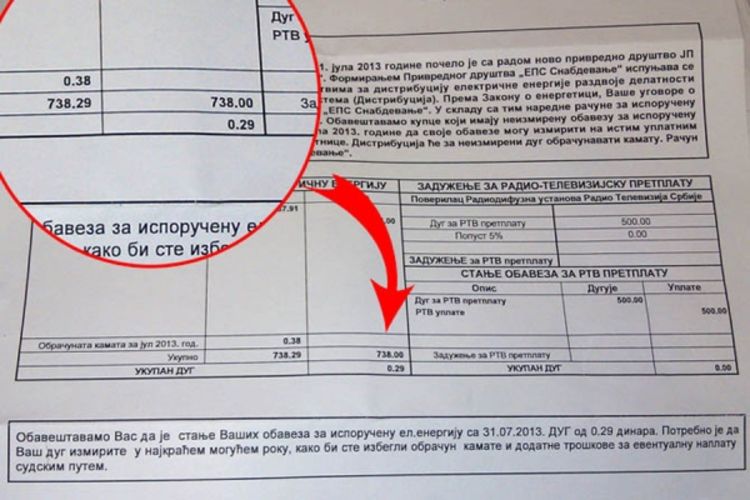 Samo u Srbiji: EPS prijeti sudom zbog duga od 29 para