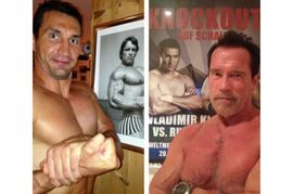 Čiji su mišići veći: Kličko i Schwarzenegger razmijenili fotke na ...