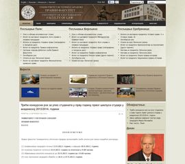 Hakovan web sajt Pravnog fakulteta Univerziteta Istočno Sarajevo