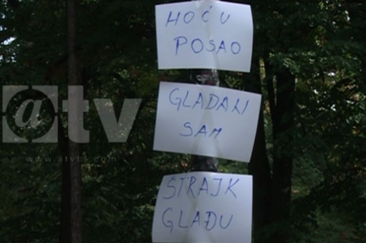 Banjaluka: Novi štrajkač glađu u parku