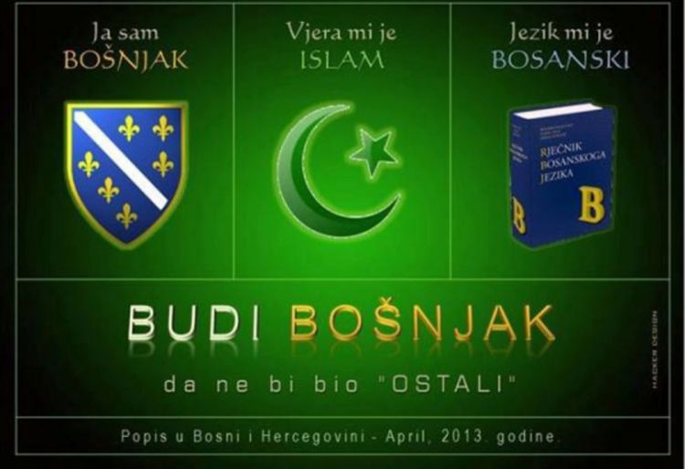 Novi predpopisni hit "Bošnjačka himna za popis 2013.": Ja sam Bošnjak, vjera mi je islam